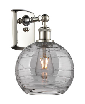 Sconces Single Glass by Innovations ( 405 | 516-1W-PN-G1213-8SM Ballston ) 