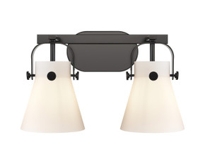 Bathroom Fixtures Two Lights by Innovations ( 405 | 423-2W-BK-G411-6WH Downtown Urban ) 
