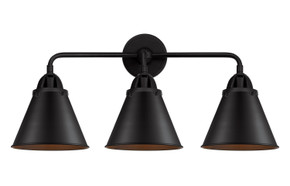 Bathroom Fixtures Three Lights by Innovations ( 405 | 288-3W-BK-M13-BK-LED Nouveau 2 ) 