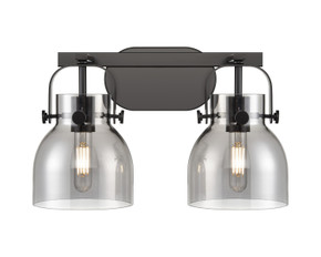 Bathroom Fixtures Two Lights by Innovations ( 405 | 423-2W-BK-G412-6SM Downtown Urban ) 