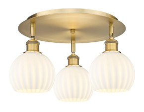 Semi-Flush Mts. Multi-port/Cluster by Innovations ( 405 | 516-3C-BB-G1217-6WV Ballston ) 