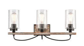 Bathroom Fixtures Three Lights by Innovations ( 405 | 442-3W-BK-G4424-LED Paladin ) 