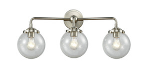 Bathroom Fixtures Three Lights by Innovations ( 405 | 284-3W-SN-G204-6-LED Nouveau ) 