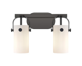 Bathroom Fixtures Two Lights by Innovations ( 405 | 423-2W-BK-G423-7WH Downtown Urban ) 