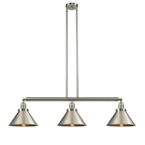 Linear/Island 3 Light Bar by Innovations ( 405 | 213-SN-M10-SN-LED Franklin Restoration ) 