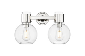 Bathroom Fixtures Two Lights by Innovations ( 405 | 464-2W-PN-G464B-7CL Downtown Urban ) 