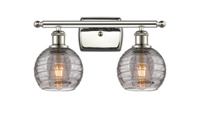 Bathroom Fixtures Two Lights by Innovations ( 405 | 516-2W-PN-G1213-6SM Ballston ) 