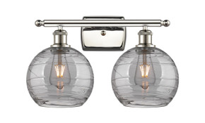 Bathroom Fixtures Two Lights by Innovations ( 405 | 516-2W-PN-G1213-8SM Ballston ) 