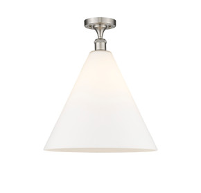 Semi-Flush Mts. Glass Down by Innovations ( 405 | 516-1C-SN-GBC-161 Ballston ) 