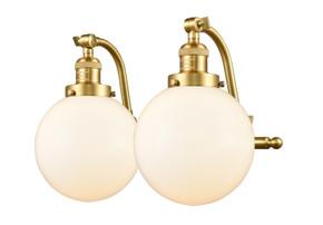 Bathroom Fixtures Two Lights by Innovations ( 405 | 515-2W-SG-G201-8-LED Franklin Restoration ) 