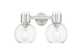 Bathroom Fixtures Two Lights by Innovations ( 405 | 464-2W-SN-G464B-7CL Downtown Urban ) 