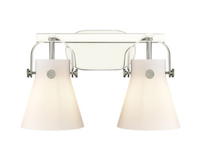 Bathroom Fixtures Two Lights by Innovations ( 405 | 423-2W-PN-G411-6WH Downtown Urban ) 