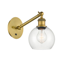 Sconces Single Glass by Innovations ( 405 | 317-1W-BB-G122-6 Ballston ) 