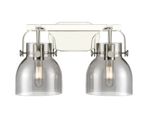 Bathroom Fixtures Two Lights by Innovations ( 405 | 423-2W-PN-G412-6SM Downtown Urban ) 
