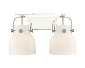 Bathroom Fixtures Two Lights by Innovations ( 405 | 423-2W-PN-G412-6WH Downtown Urban ) 