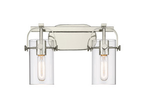 Bathroom Fixtures Two Lights by Innovations ( 405 | 423-2W-PN-G423-7CL Downtown Urban ) 