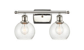 Bathroom Fixtures Two Lights by Innovations ( 405 | 516-2W-PN-G124-6-LED Ballston ) 