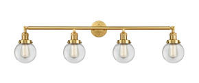 Bathroom Fixtures Four Lights by Innovations ( 405 | 215-SG-G202-6-LED Franklin Restoration ) 