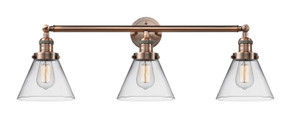 Bathroom Fixtures Three Lights by Innovations ( 405 | 205-AC-G42-LED Franklin Restoration ) 