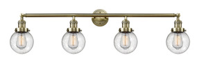 Bathroom Fixtures Four Lights by Innovations ( 405 | 215-AB-G204-6 Franklin Restoration ) 