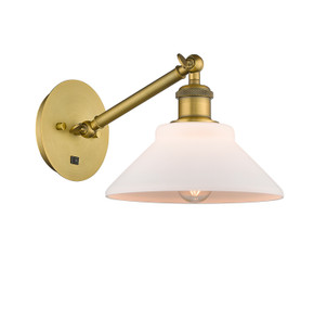 Sconces Single Glass by Innovations ( 405 | 317-1W-BB-G131-LED Ballston ) 