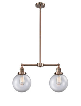Linear/Island 2 Light Bar by Innovations ( 405 | 209-AC-G202-8-LED Franklin Restoration ) 