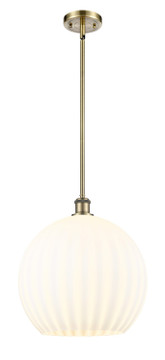 Pendants Glass Down by Innovations ( 405 | 516-1S-AB-G1217-14WV Ballston ) 