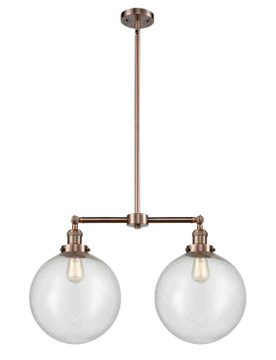 Mid. Chandeliers Glass Down by Innovations ( 405 | 209-AC-G204-12 Franklin Restoration ) 