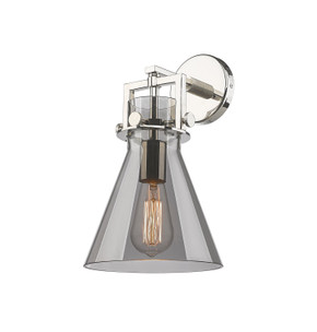 Sconces Single Glass by Innovations ( 405 | 411-1W-PN-G411-8SM Downtown Urban ) 