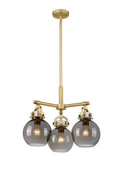Mini Chandeliers Glass Shade by Innovations ( 405 | 410-3CR-BB-G410-7SM Downtown Urban ) 