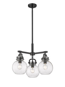 Mini Chandeliers Glass Shade by Innovations ( 405 | 410-3CR-BK-G410-7SDY Downtown Urban ) 