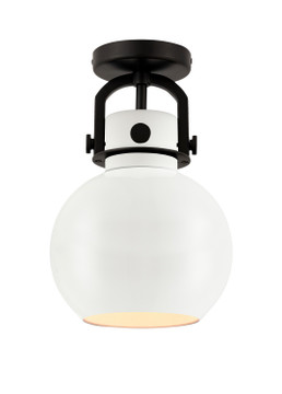 Semi-Flush Mts. Glass Down by Innovations ( 405 | 410-1F-BK-M410-8W Downtown Urban ) 