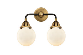 Bathroom Fixtures Two Lights by Innovations ( 405 | 288-2W-BAB-G201-6-LED Nouveau 2 ) 