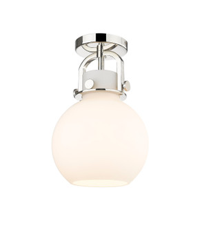Semi-Flush Mts. Glass Down by Innovations ( 405 | 410-1F-PN-G410-8WH Downtown Urban ) 