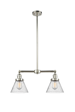 Mid. Chandeliers Glass Down by Innovations ( 405 | 209-PN-G44 Franklin Restoration ) 