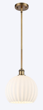 Mini Pendants Glass Down by Innovations ( 405 | 516-1S-BB-G1217-10WV Ballston ) 