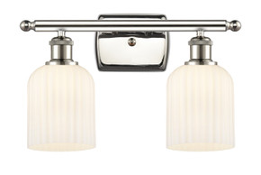 Bathroom Fixtures Two Lights by Innovations ( 405 | 516-2W-PN-G559-5GWH Ballston ) 