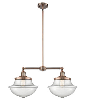 Mid. Chandeliers Glass Down by Innovations ( 405 | 209-AC-G544 Franklin Restoration ) 