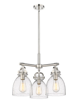 Mini Chandeliers Glass Shade by Innovations ( 405 | 410-3CR-PN-G412-7SDY Downtown Urban ) 