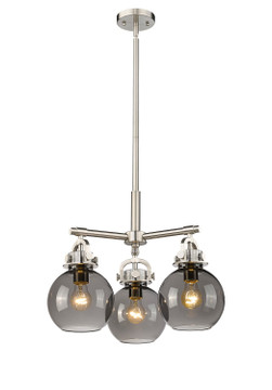 Mini Chandeliers Glass Shade by Innovations ( 405 | 410-3CR-SN-G410-7SM Downtown Urban ) 