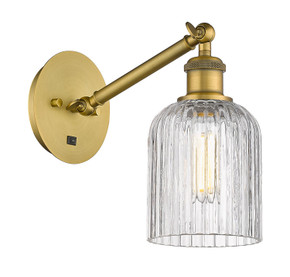 Sconces Single Glass by Innovations ( 405 | 317-1W-BB-G559-5CL Ballston ) 