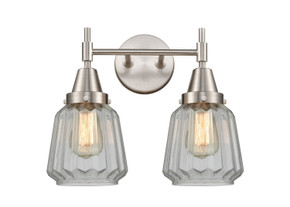 Bathroom Fixtures Two Lights by Innovations ( 405 | 447-2W-SN-G142-LED Caden ) 