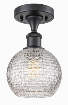 Semi-Flush Mts. Glass Down by Innovations ( 405 | 516-1C-BK-G122C-6CL Ballston ) 