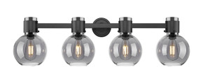 Bathroom Fixtures Four Lights by Innovations ( 405 | 464-4W-BK-G464B-7SM Downtown Urban ) 