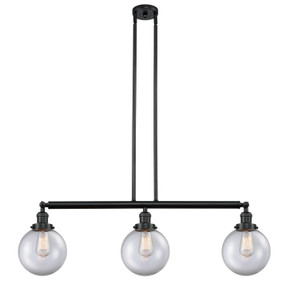 Linear/Island 3 Light Bar by Innovations ( 405 | 213-BK-G202-8-LED Franklin Restoration ) 