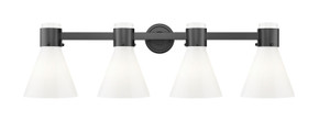 Bathroom Fixtures Four Lights by Innovations ( 405 | 464-4W-BK-G464C-7GW Downtown Urban ) 
