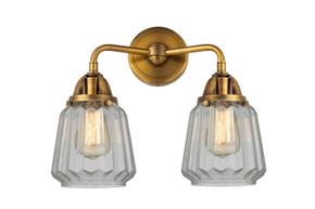 Bathroom Fixtures Two Lights by Innovations ( 405 | 288-2W-BB-G142-LED Nouveau 2 ) 