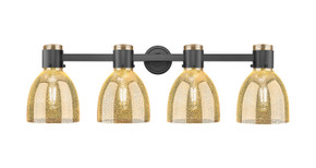 Bathroom Fixtures Four Lights by Innovations ( 405 | 464-4W-BK-G464D-7ME Downtown Urban ) 