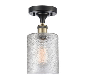 Semi-Flush Mts. Drum Shade by Innovations ( 405 | 516-1C-BAB-G112 Ballston ) 