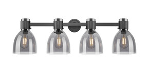 Bathroom Fixtures Four Lights by Innovations ( 405 | 464-4W-BK-G464D-7SM Downtown Urban ) 